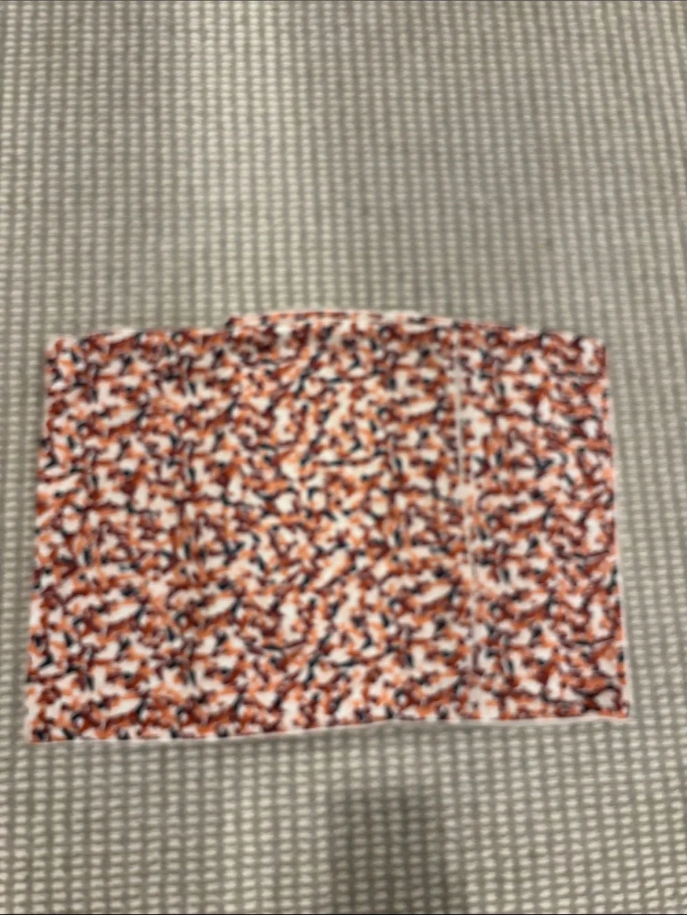 Decorative Toss Pillow Cover in Orange Speckle Pattern